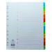 Concord Index 1-12 A4 Extra Wide Multicoloured Mylar Tabs 09801/CS98