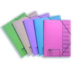 Concord 9-Part File Foolscap Elasticated Assorted (Pack of 10) 19099 JT19099