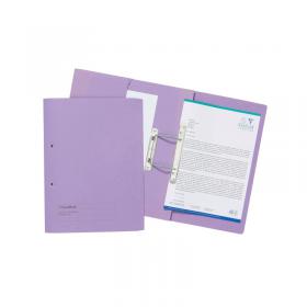 Exacompta Guildhall Transfer Spiral Pocket File 315gsm Foolscap Mauve (Pack of 25) 349-MVEZ JT27214