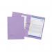 Exacompta Guildhall Transfer Spiral Pocket File 315gsm Foolscap Mauve (Pack of 25) 349-MVEZ JT27214