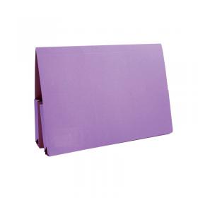 Exacompta Guildhall Double Pocket Legal Wallet Foolscap Mauve (Pack of 25) 37214 JT37214