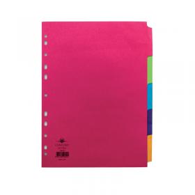 Concord Divider 5-Part A4 160gsm Bright Assorted 50699 JT50699