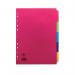 Concord Divider 5-Part A4 160gsm Bright Assorted 50699 JT50699