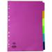 Concord Divider 6-Part A4 160gsm Bright Assorted 50799
