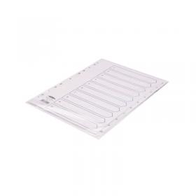 Concord 10-Part 1-10 Index Polypropylene A4 White 64101 JT64101