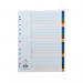 This photo features a set of Concord A-Z index dividers. Made from polypropylene, these dividers are designed for A4 size paper and come in a variety of vibrant colors. The tabs are labeled with each letter of the alphabet for easy organization.