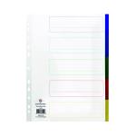 Concord Divider 5-Part A4 Extra Wide Polypropylene Multicoloured 66099 JT66099