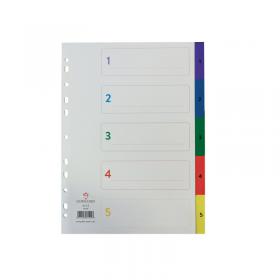 Concord 1-5 Index Polypropylene Multicoloured A4 66299 JT66299