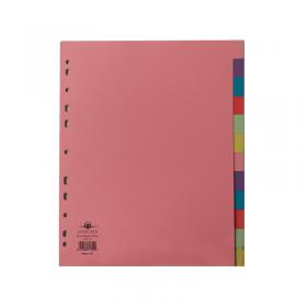 Concord Divider 12-Part A4 Extra Wide Pastel Colours 71799J17 JT71799