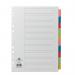 Concord Divider 10-Part A4 Multicoloured Tabs with Contents 72098/PJ20 JT72098