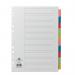 Concord Divider 10-Part A4 Multicoloured Tabs with Contents 72098PJ20 JT72098