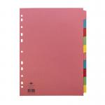 Concord 10-Part 5-Colour Dividers A4 Assorted 72099/J20 JT72099