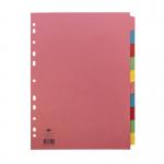 Concord 10-Part 5-Colour Dividers A4 Assorted 72099J20 JT72099