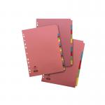 This image shows a set of Concord Dividers & Indexes in pastel colors, designed for organizing A4 size documents. Each divider is reinforced for durability and there are 5 dividers included in the pack. The cardstock is thick and sturdy at 160gsm. Perfect for categorizing and separating your important papers.