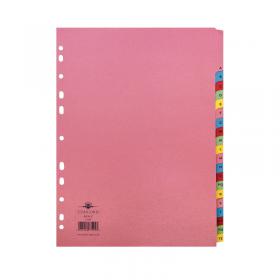 Concord 20-Part A-Z Reinforced Subject Divider A4 Assorted 77299 JT77299
