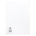 Concord Divider 10-Part A4 Extra Wide 150gsm White 77801 JT77801
