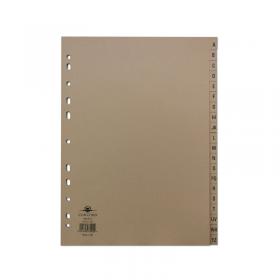Concord Index A-Z 20-Part A4 Kraft Manilla Buff 78202AZ2 JT78202