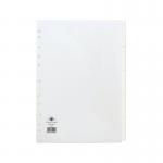 The photo features the Concord Dividers & Indexes Concord Divider, displaying its 5-parts and A4 size. The divider is made of 150gsm white paper, with clear and easy-to-read labeling. The clean and professional design is ideal for organizing any document or binder.