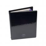 In this picture, we see a black A5 binder with the words Concord Telephone & Address written on it in silver font. The binder is open, revealing multiple compartments and pages for organizing various contact information. The sleek design and bold lettering make this binder a professional and practical choice.