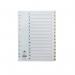 Concord Classic Index 1-15 A4 White Board With Clear Mylar Tabs 01401/Cs14 JTCS14