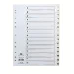 Concord Classic Index 1-15 A4 White Board Clear Mylar Tabs 01401/CS14 JTCS14