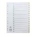 Concord Classic Index 1-15 A4 White Board Clear Mylar Tabs 01401/CS14