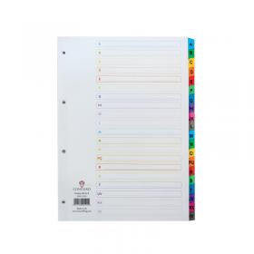 Concord Index A-Z A4 White with Multicolour Tabs 02101CS21 JTCS21