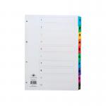 Concord Index 1-10 A4 White with Multi-Colour Tabs 00401CS4 JTCS4
