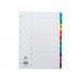 Concord Index 1-10 A4 White with Multi-Colour Tabs 00401CS4 JTCS4