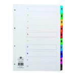 Concord Index 1-10 A4 White with Multicoloured Mylar Tabs 00401/CS4 JTCS4