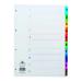 Concord Index 1-10 A4 White with Multicoloured Mylar Tabs 00401/CS4