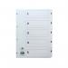 A sleek white A4 board with clear mylar tabs and numbered dividers, perfect for organizing and categorizing documents. The classic index 1-5 design adds a professional touch.