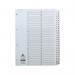 Concord Classic Index 1-50 A4 White Board Clear Mylar Tabs 05501CS55 JTCS55
