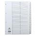 Concord Classic Index 1-50 A4 White Board Clear Mylar Tabs 05501/CS55