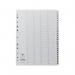 This image features a set of Concord Numbered Dividers, with 1-100 tabs, in a classic A4 white board design. The tabs are made of clear mylar material.