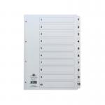 Concord Classic Index 1-10 A4 White Board Clear Mylar Tabs 00901CS9 JTCS9