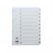 This image features a set of Concord Numbered Dividers, with clear Mylar tabs and a classic index design. The dividers are numbered from 1-10 and are designed for A4 size paper. They have a white board background and are labeled with clear, easy-to-read text.