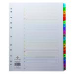 Concord Index 1-20 A4 Extra Wide Multicoloured Mylar Tabs 09901/CS99 JTCS99