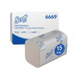 Scott Z-Fold Multi-Fold Paper Hand Towels x240 White Pack of 15 6669 KC01001