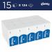 Kleenex 2-Ply Ultra Hand Towel 124 Sheets (Pack of 15) 6778 KC01095