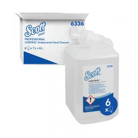 Scott Antibacterial Hand Cleanser 1L Refill Clear Pack of 6 6336 KC01877