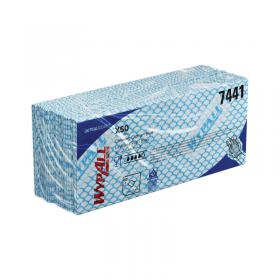 Wypall Interfolded Cleaning Cloths Blue Pack of 50 7441 KC02088