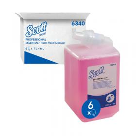 Scott Foam Everyday Use Hand Cleanser 1L Refill Pink Pack of 6 6340 KC02453