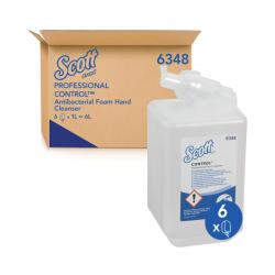 Scott Antibacterial Foam Hand Cleanser Unscented 1L Rfl Pack of 6 6348 KC02454