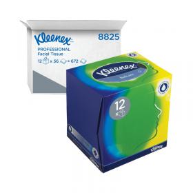 Kleenex Balsam Facial Tissue 3-Ply x56 Tissues White Pack of 12 8825 KC03377
