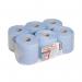 Wypall L20 Essential Centrefeed Wiping Paper Roll 2 Ply Blue (Pack of 6) 7277 KC03784