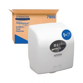 Aquarius Slimroll Rolled Hand Towel Dispenser - WhiteNEW 7955 KC03862