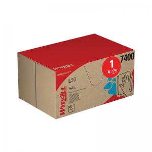 Wypall L20 CleaningMaintenance 2-Ply x280 Wipes Brag Box Blue 7400