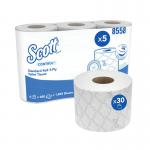 Scott Toilet Tissue 3-Ply x1800 6 Rolls x5 White Pack of 30 8558 KC04477