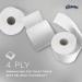 Kleenex Standard Paper Toilet Roll 4-Ply x160 Sh White Pack of 24 8484 KC04879